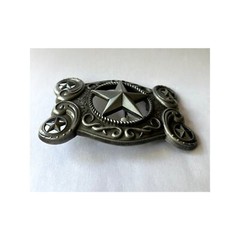 Silver Star Western Country Belt Buckle Unisex