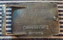 Jalcargo Cargo Japan Airline Brass Vintage Belt Buckle « We deliver the World »