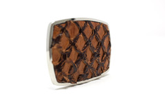 Pirarucu Fish Belt Buckle, Exotic Belt Buckle, ( 1.5 ») Removable Western Buckle