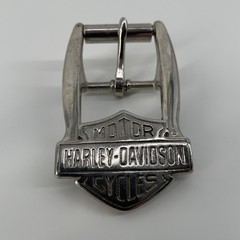 Harley-Davidson Belt Buckle Mens Silver Metal Shield Logo USA Motorcycles 2&Prime;x3&Prime;