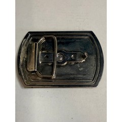 Vintage Rare Road Runner Pewter Belt Buckle Silver Tone 3&Prime; Wide