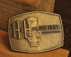 Vintage H & H Oil Tool Co Hydril Belt Buckle