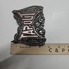 Vintage MMA UFC TAPOUT Belt Buckle Heavy Metal Skulls Graveyard Belt Buckle