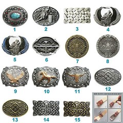 Western Wolf Horse Bull Cowboy Belt Buckle Mix Styles Choice also Stock in US
