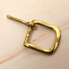 Leather Craft Soild Brass Half Buckle single bar buckle making a belt, strap