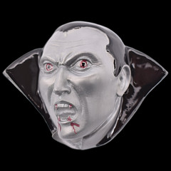 Vampire Count Dracula Spooky Blood Emo Punk Goth Zinc Alloy Belt Buckle (New)