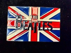 The Beatles Abbey Road Radio Show 1965 Album Union Jack Uk Flag Belt Buckle