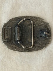 Vintage Buckle Bakery Fire Fighter Enamel Belt Color Buckle 1670 USA Fireman
