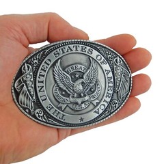 Men&rsquo;s United States of America Seal Belt Buckle USA American Pride Fit 1.5&Prime; Belt
