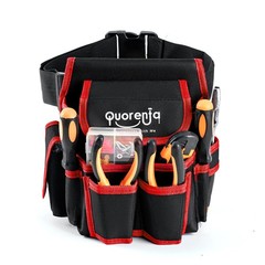 Quorenta Tool Belt for Men: Electrician Pouch with Extra Large, Blue