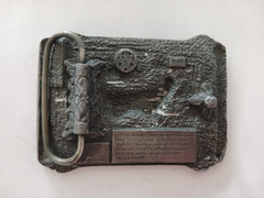 Siskiyou Pewter Deer Belt Buckle USA Wildlife Hunting Rustic