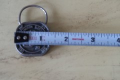 Vintage Burlington Northern Railroad Belt Buckle and Key Ring