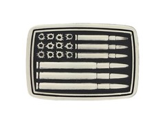 American Flag bullets belt buckle military army navy marines patriot