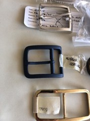 Lot of Belt Buckles Assorted Sizes All Metal Different Finishes (17 total) Craft