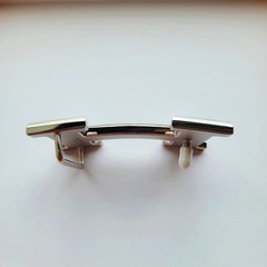 38mm H Silver Brushed Constance Belt Buckle