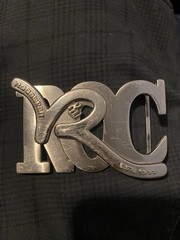 Rocawear Silver Metal Logo Belt Buckle Shiny Interchangeable Fits 1.5in