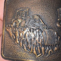 Massey Ferguson Tractor rare vintage Belt Buckle Limited Edition Embossed