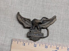 vintage 1970s belt buckle SUZUKI motorcycles EAGLE western BIKER cowboy