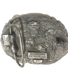 Harley Davidson Vintage Belt Buckle Eagle Snake Motorcycle Heavy Metal Japan