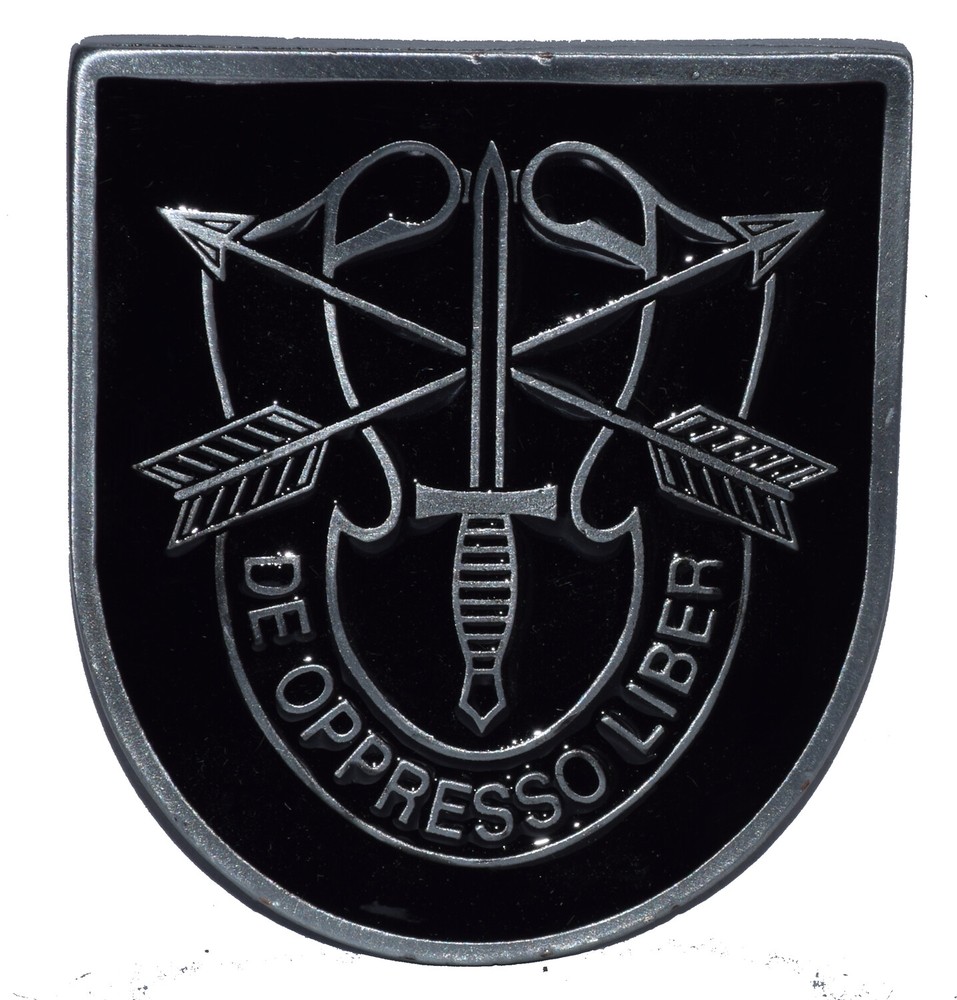 SPECIAL FORCES DE OPPRESSO LIBER CREST – Cast Belt Buckle