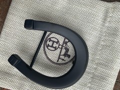 Hermes Buckle Waist Belt 38mm Plated Black Hermès Fer à Cheval horseshoe-shaped