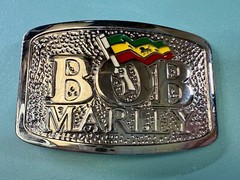 BOB MARLEY Jamaican Singer Rastafarian Flag Music Reggae 2006 Belt Buckle
