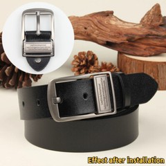 1pc Men&rsquo;s Faux Leather Belt Buckle Alloy Pin Buckle Replacement Belt Head