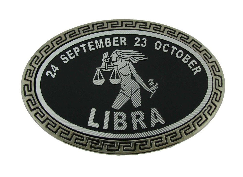 Libra Zodiac Sign Bottle Opener Belt Buckle Scale Birthday hebilla del cinturón