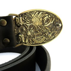 Belt buckle “Petrykivka””, Ornamental belt buckle, Ukrainian belt buckle