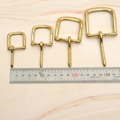 Leather Craft Soild Brass Half Buckle single bar buckle making a belt, strap