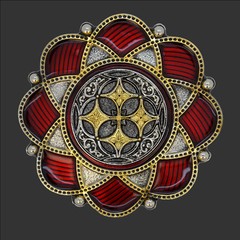 Celtic Buckle Design Shield Medieval Viking Ornament Belt Buckle *497