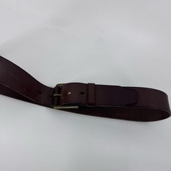 Timberland Genuine Leather Belt with gold Buckle – Brown Size 36