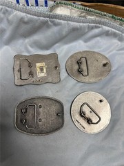 Four Vintage Unique Symbols Belt Buckles