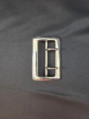 Sam Browne Belt Buckle Double Prong USA Heavy Duty 1.75 Inch Silver Tone