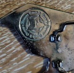 Famous Stars & Straps Silver Metal F Star Logo Belt Buckle