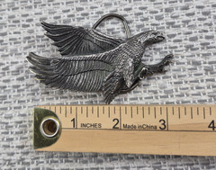Vintage The Great American Buckle Co Belt Buckle Mens Silver Eagle 1979 Edition
