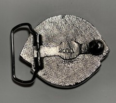 Vintage Lions International Lion&rsquo;s Club Belt Buckle 2011 Red Blue Silver Head