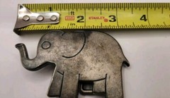 Elephant Buckle Silver Belt Buckle Wildlife Animal Buckle Unbranded