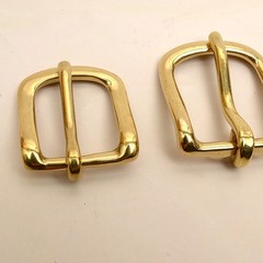 Leather Craft Soild Brass Half Buckle single bar buckle making a belt, strap
