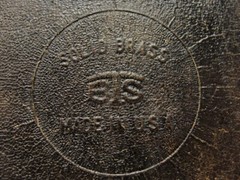 Vintage Shop Smith Mark V Belt Buckle Solid Brass USA BTS