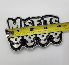 Official Misfits Enamel Metal Belt Buckle 2005 00s Heavy Metal