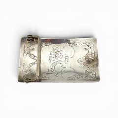 .925 Sterling Silver Bear Claw Belt Buckle – 26.97g