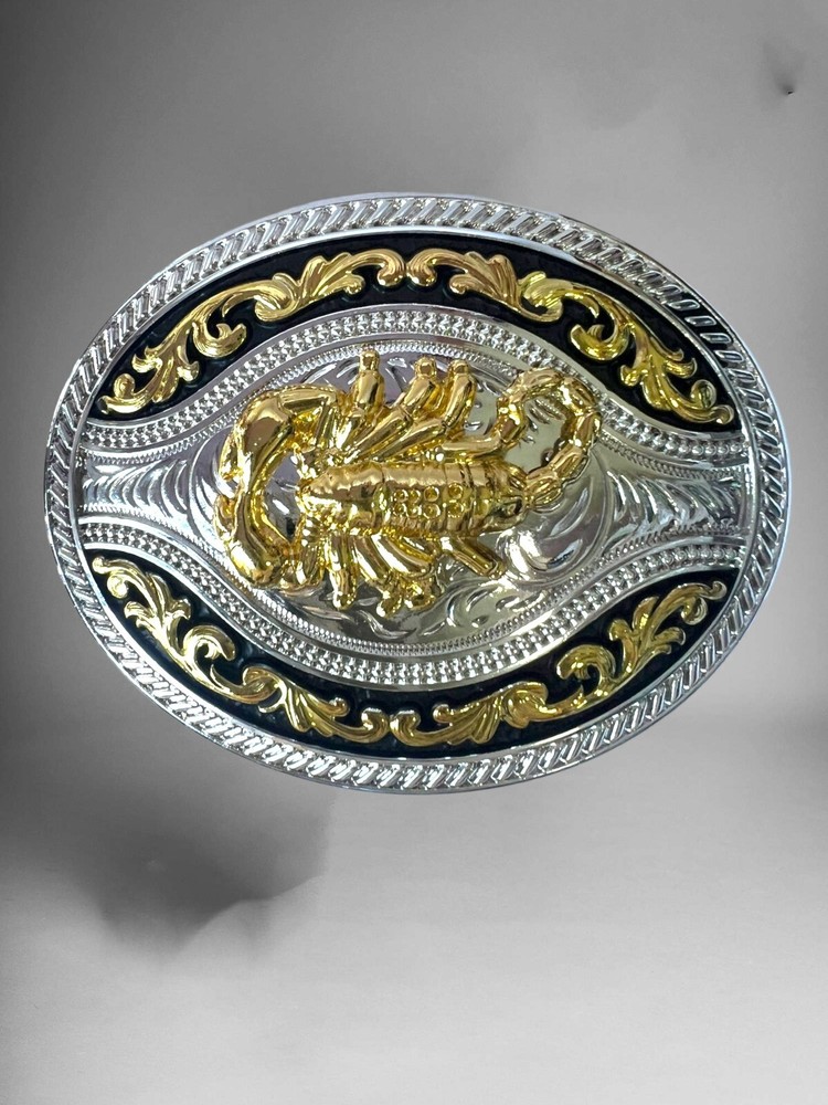 Scorpion Rodeo Western Cowboy Belt Buckle Hebilla Fina Vaquera Con Alacran