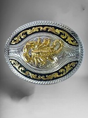 Scorpion Rodeo Western Cowboy Belt Buckle Hebilla Fina Vaquera Con Alacran