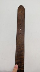 vintage 1970s leather belt & buckle MICHELOB beer SOLID BRASS cowboy WESTERN