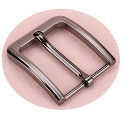 1.5 Inches (38-40 mm) Belt Buckle Single Prong Square Replacement Grey07