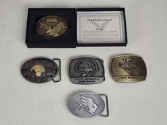 NRA GOLDEN EAGLES BELT BUCKLE – Flying Eagle – HANDYMAN Life Member Meritor CYA