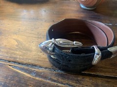 Old Pawn James Reid Style Sterling Silver Belt Buckle Nu 🐊27-29-1.5”-1” ✅‼️