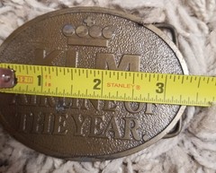 KLM Airlines Brass Belt Buckle Aviation Memorabilia Travel Logistics