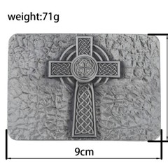 Celtic Cross Belt Buckle Western Cowboy Motorcycle Driver